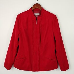 TanJay Soft Suede Velvety Lightweight Jacket Blazer Women's Size 14